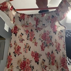 off shoulder crop top